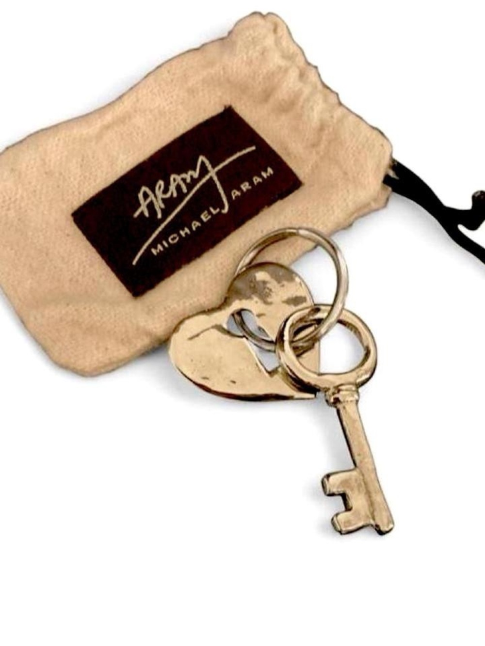 Michael Aram Key to My Heart Keychain & Dust Bag